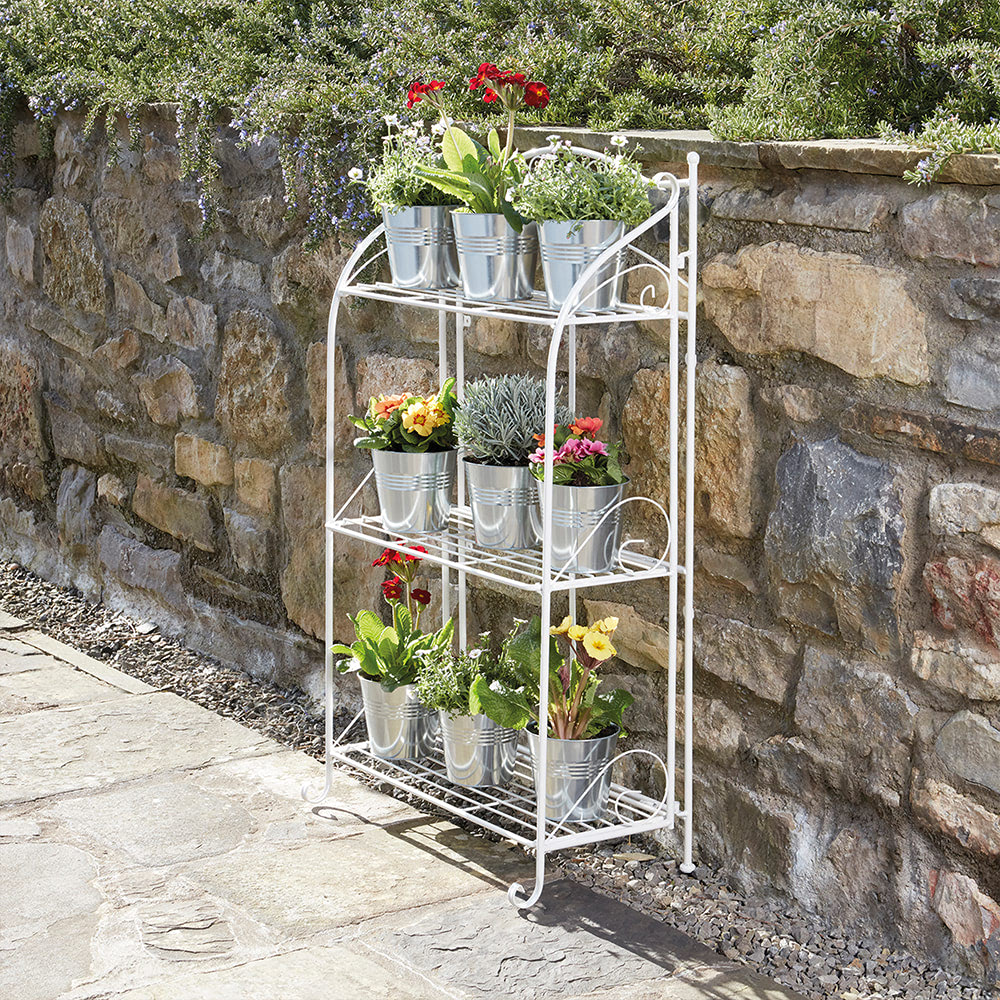 Three-tier Highbury Folding Metal Plant Stand image