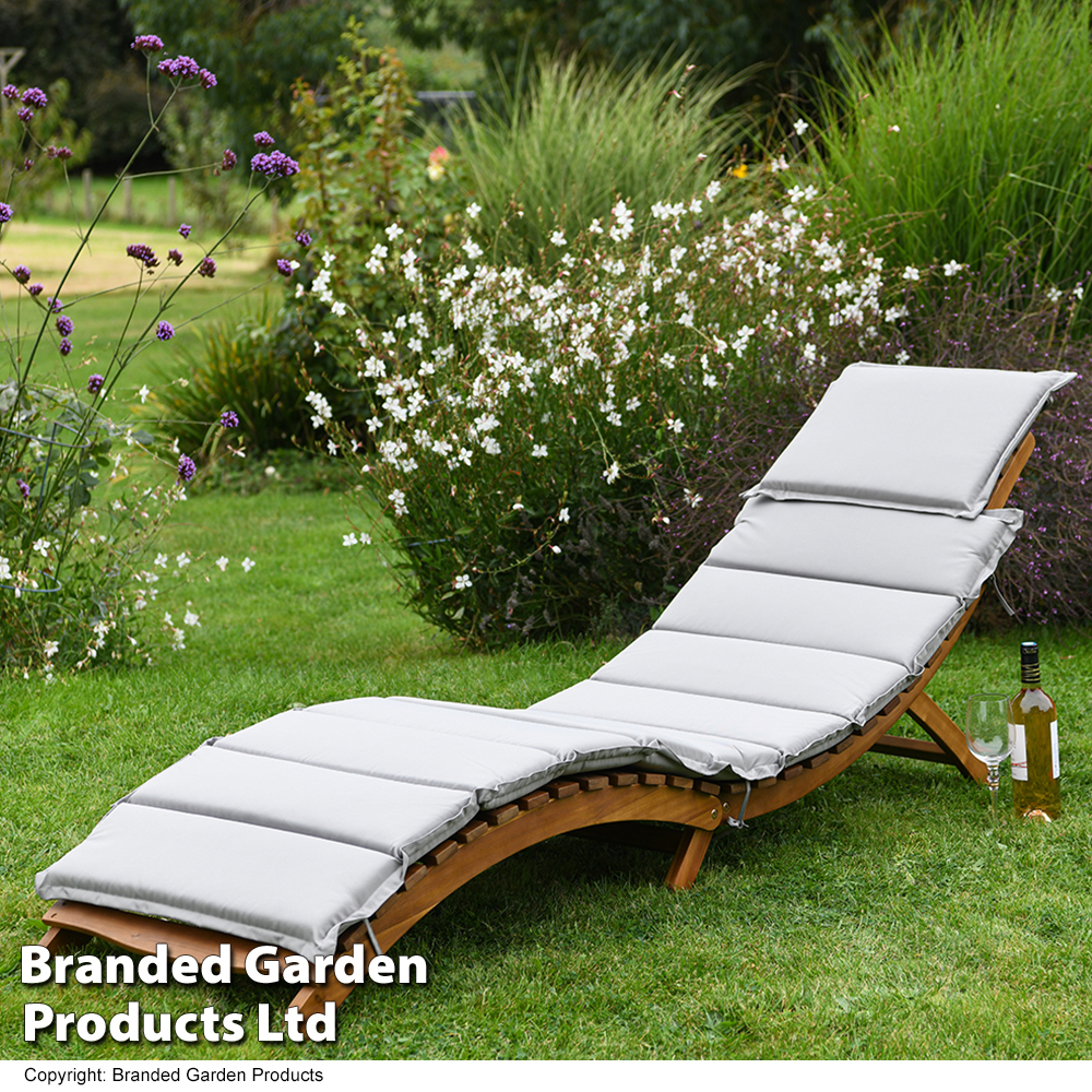 Acacia Sun Lounger with cushion Dobies