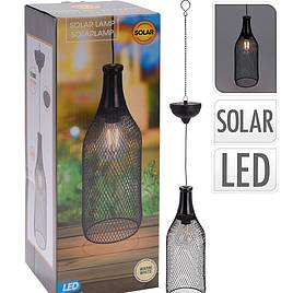 Wine Bottle Solar Metal Hanging Light