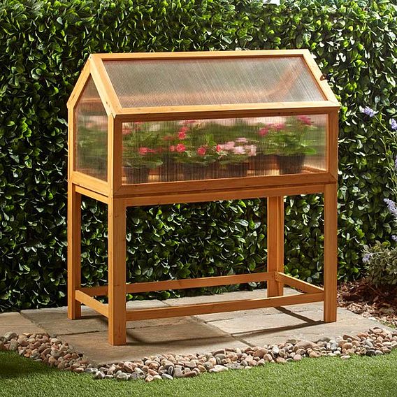 G. Grow Wooden Cold Frame With Legs