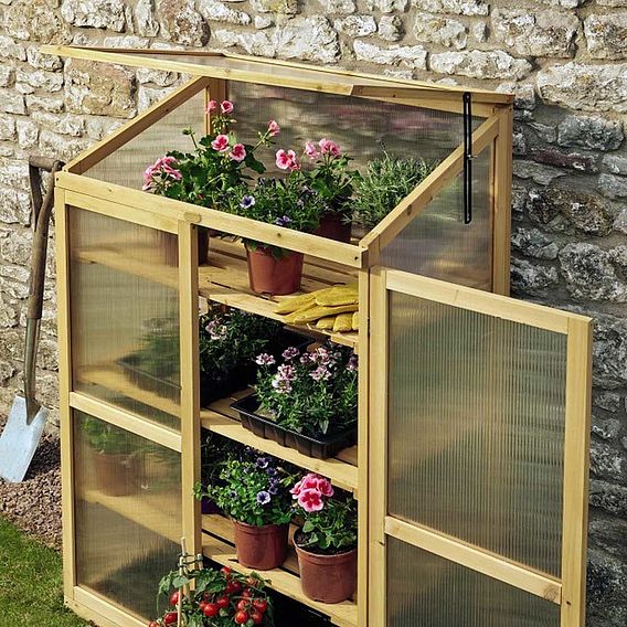 Garden Grow Three-Tier Wooden Cold Frame