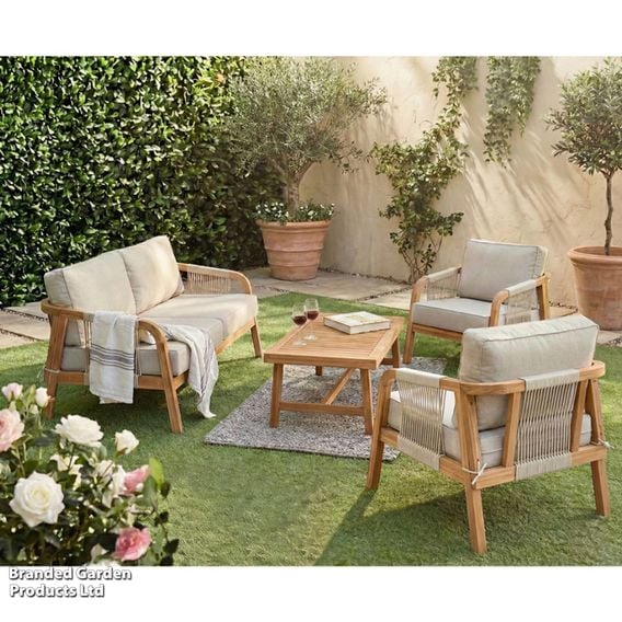 Garden Gear - Acacia Aspen 4 Person Luxury Lounge Set