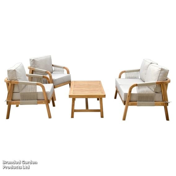 Garden Gear - Acacia Aspen 4 Person Luxury Lounge Set