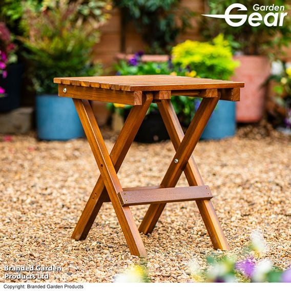 Garden Gear - Acacia Folding Side Table