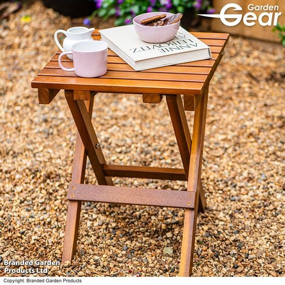 Garden Gear - Acacia Folding Side Table