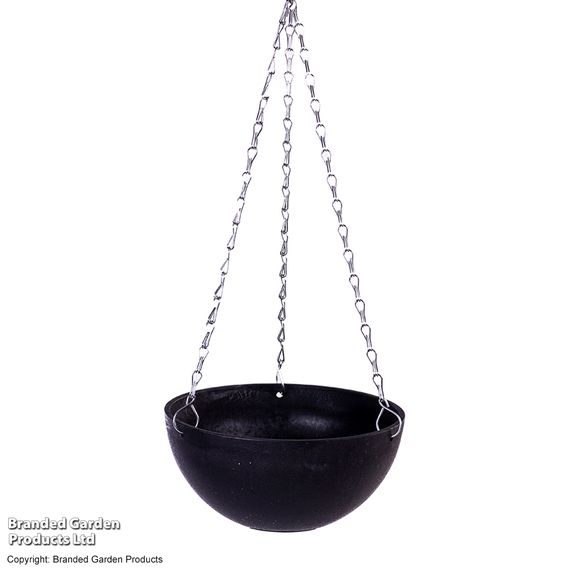 Garden Gear - Charcoal Marble Effect Hanging Basket