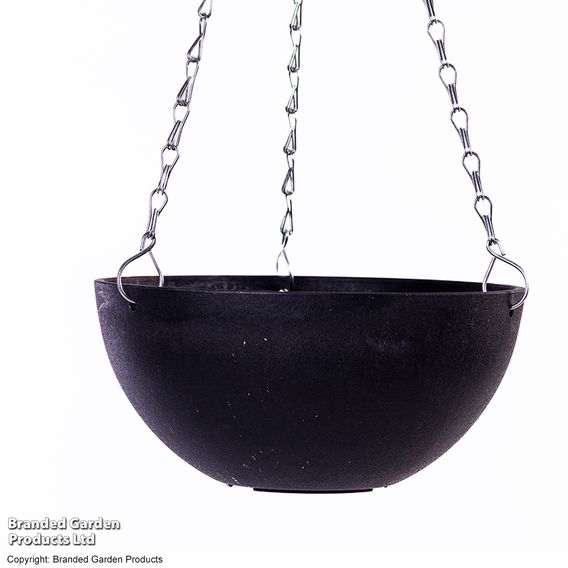 Garden Gear - Charcoal Marble Effect Hanging Basket