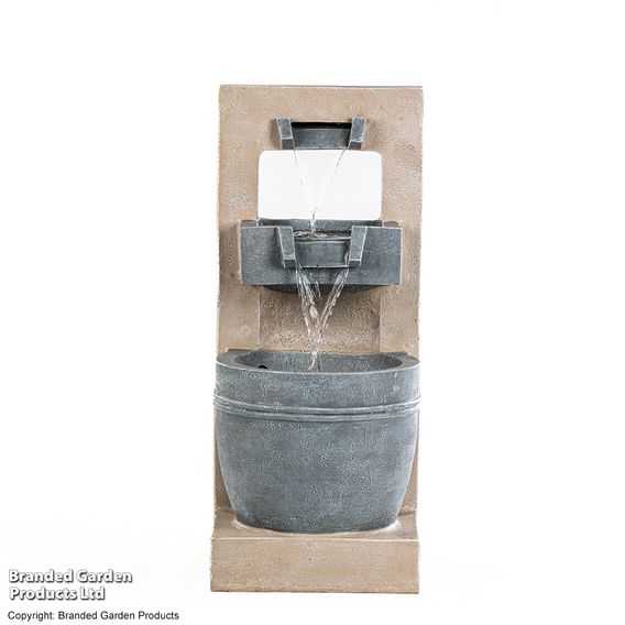 Serenity Cascading Bowl Water Feature with LED