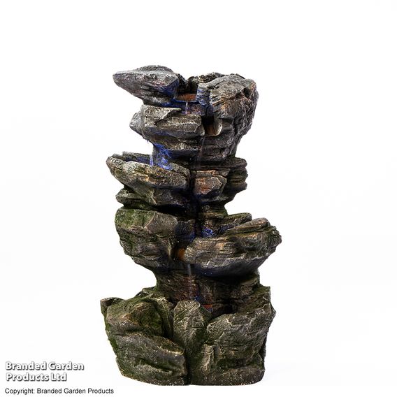 Serenity Cascading Rock Water Fall Water Feature