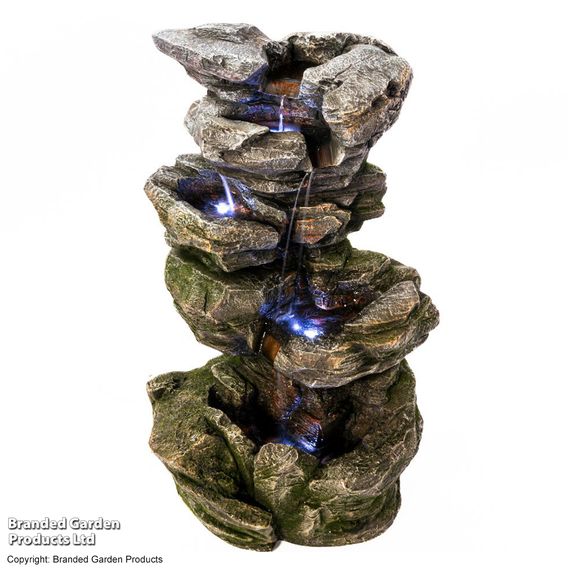 Serenity Cascading Rock Water Fall Water Feature