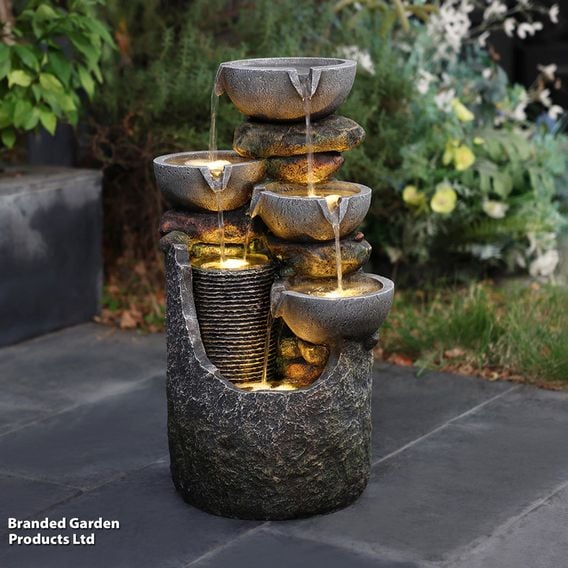 Serenity - Cascading Slate Water Feature