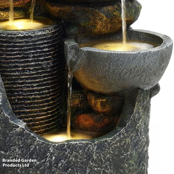 Serenity - Cascading Slate Water Feature