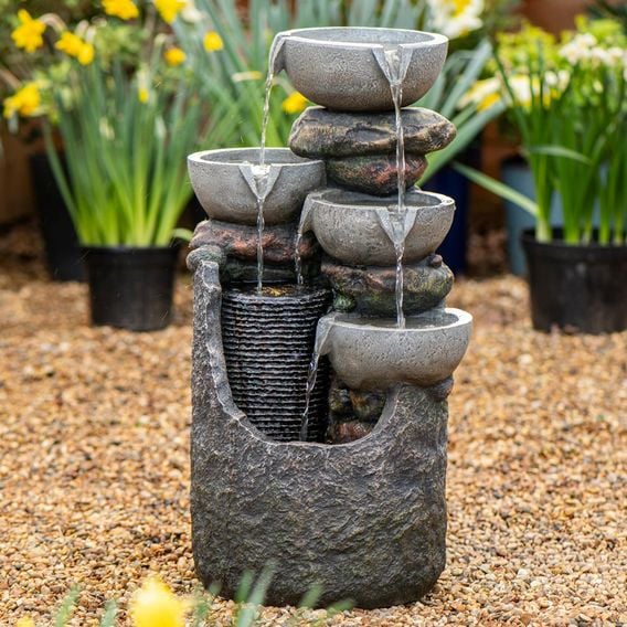 Serenity - Cascading Slate Water Feature