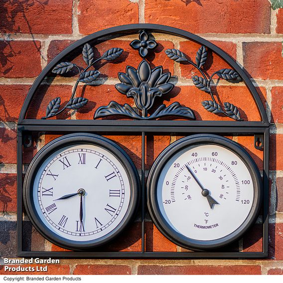 Garden Gear - Highgrove Garden Wall Clock & Thermometer