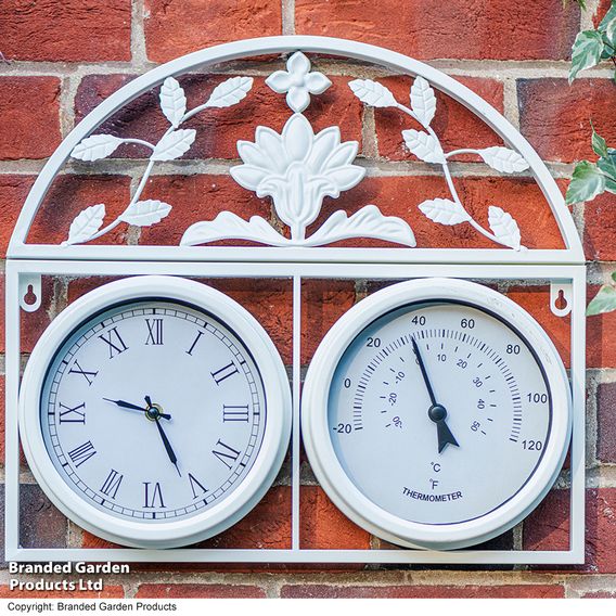 Garden Gear - Highgrove Garden Wall Clock & Thermometer