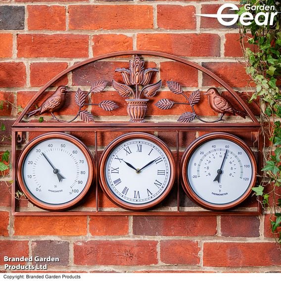 Garden Gear - Garden Wall Clock and Weather Station