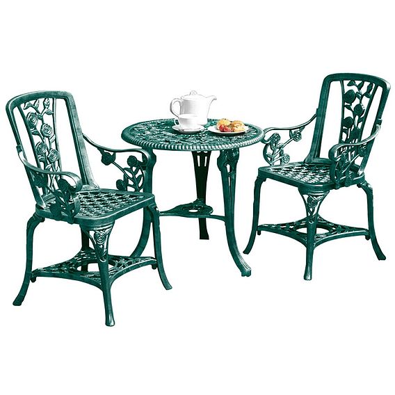 Garden Gear - Three-Piece Rose Armchair Bistro Set - Verdi