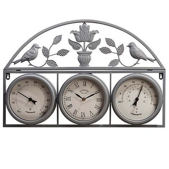Garden Gear - Garden Wall Clock and Weather Station