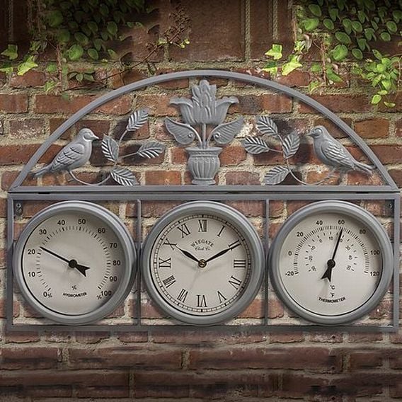 Garden Gear - Garden Wall Clock and Weather Station