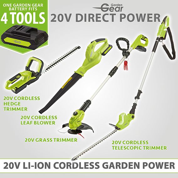 Garden Gear 20V Cordless Lithium-ion Grass Trimmer