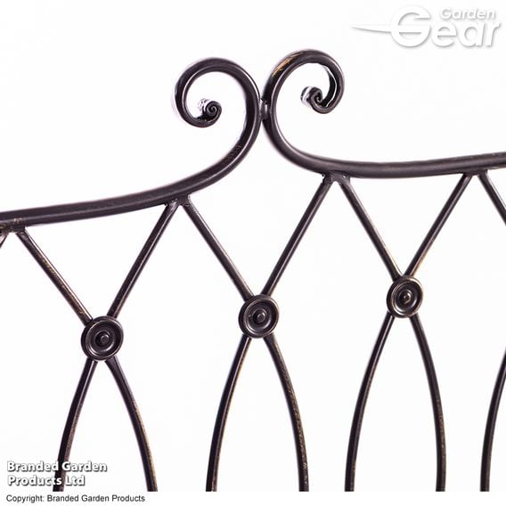 Garden Gear - Wrought Iron Ebony Bench