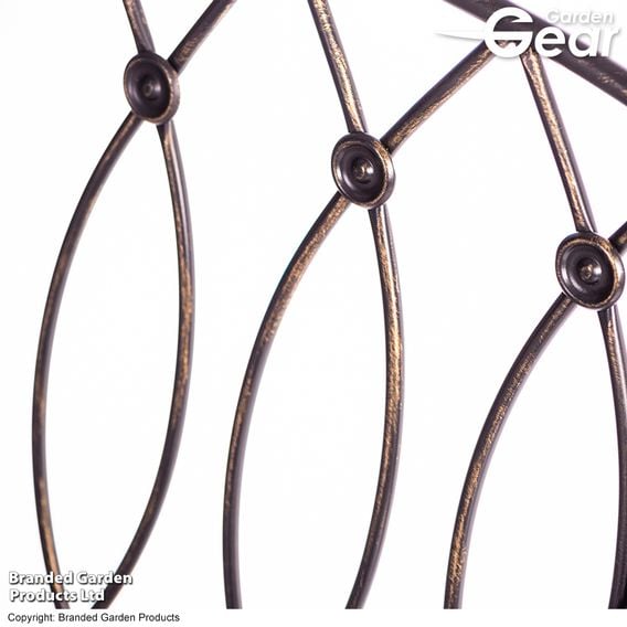 Garden Gear - Wrought Iron Ebony Bench