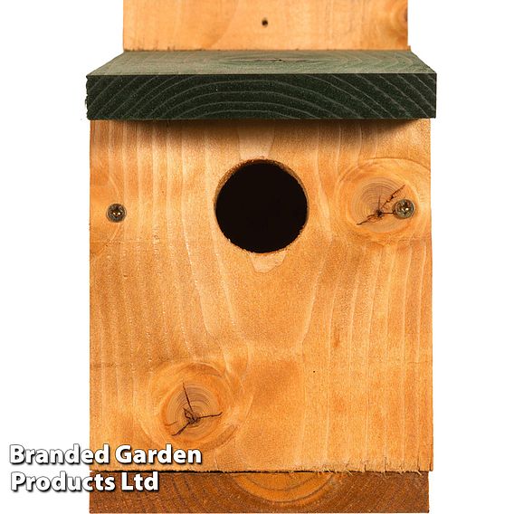 Happy Beaks - Classic Nest Box with Green Roof