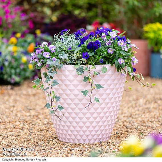 Garden Gear - Powder Pink Diamond Planter