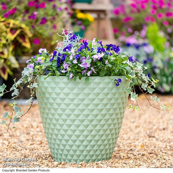 Garden Gear - Sage Green Diamond Planter