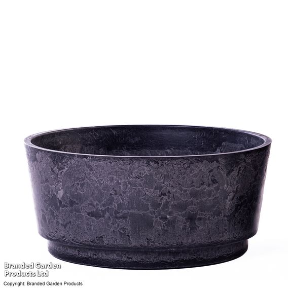 Garden Gear - Caesar Marble Effect Charcoal Bowl Planters