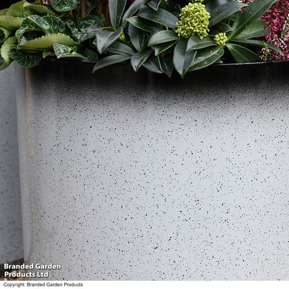 Garden Gear - Slate/Black Glazed Cylinder Planter