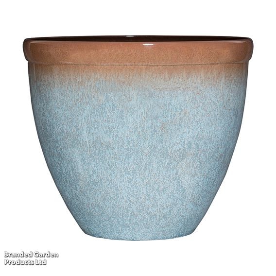 Garden Gear - Blue Breeze Bell Glazed Planter