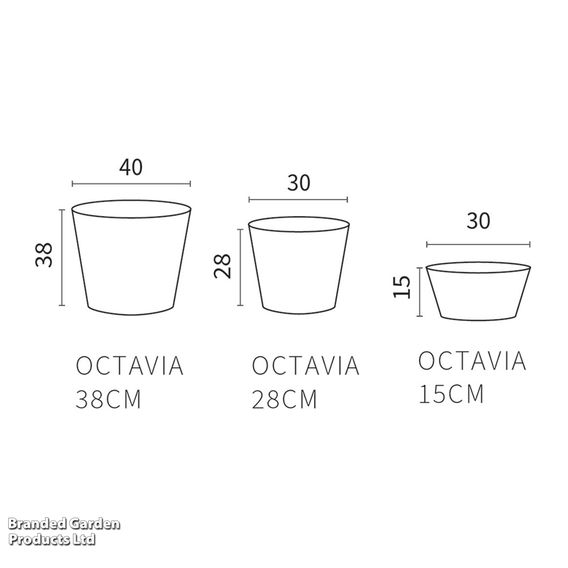 Octavia Oak Garden Planters