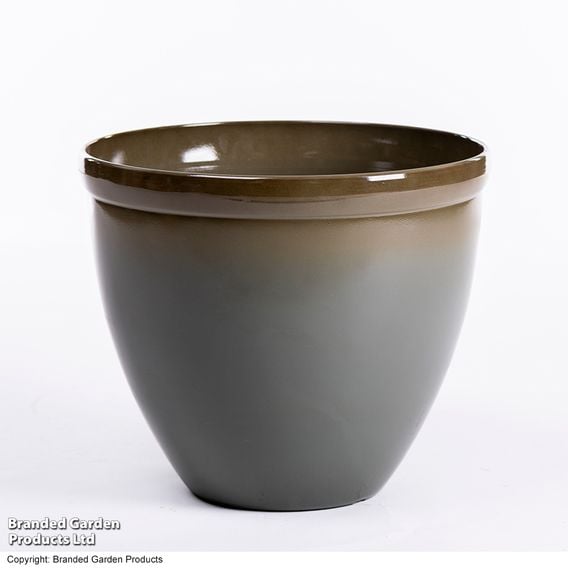 Garden Gear - Samaria Olive Glazed Effect Vase Planter
