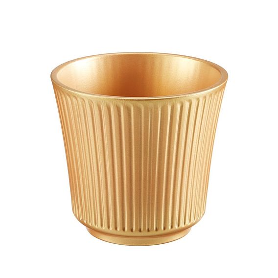 Gold Ceramic House Plant Pot