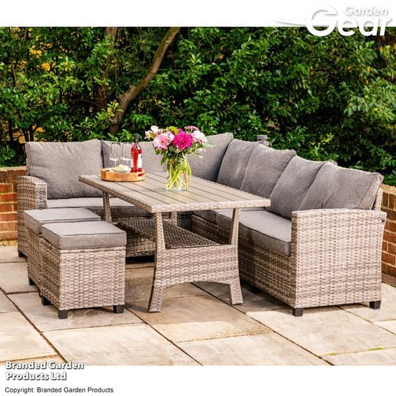 Garden Gear - St Lucia Rattan Sofa Dining Set
