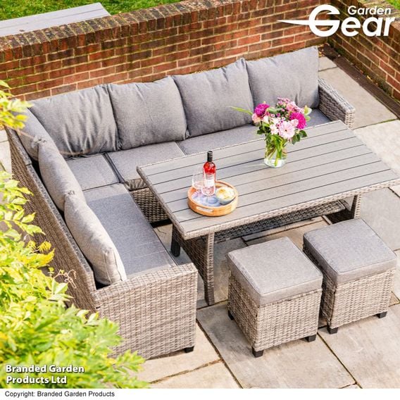 Garden Gear - St Lucia Rattan Sofa Dining Set