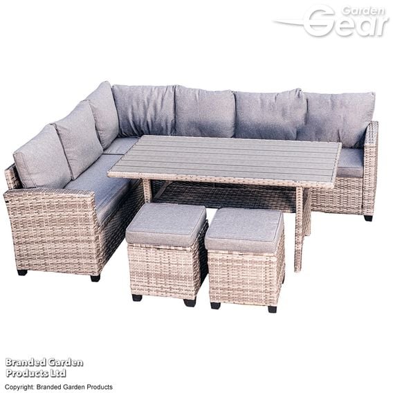 Garden Gear - St Lucia Rattan Sofa Dining Set