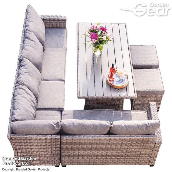 Garden Gear - St Lucia Rattan Sofa Dining Set