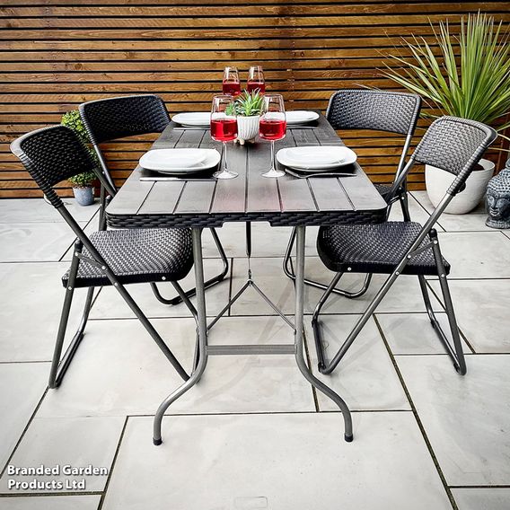Garden Gear Four Person Folding Dining Set