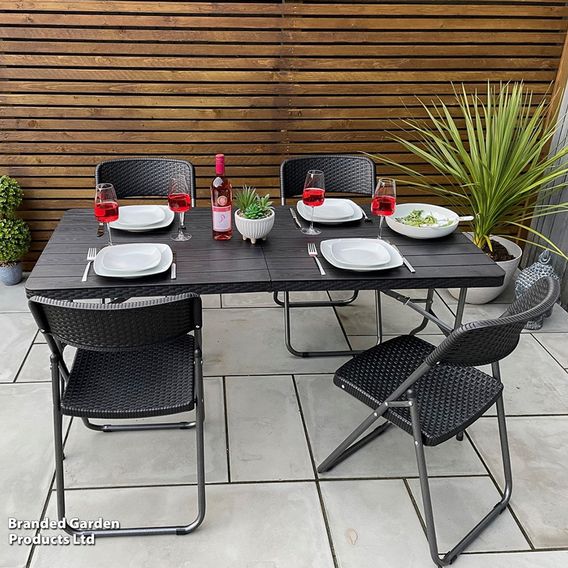 Garden Gear Four Person Folding Dining Set