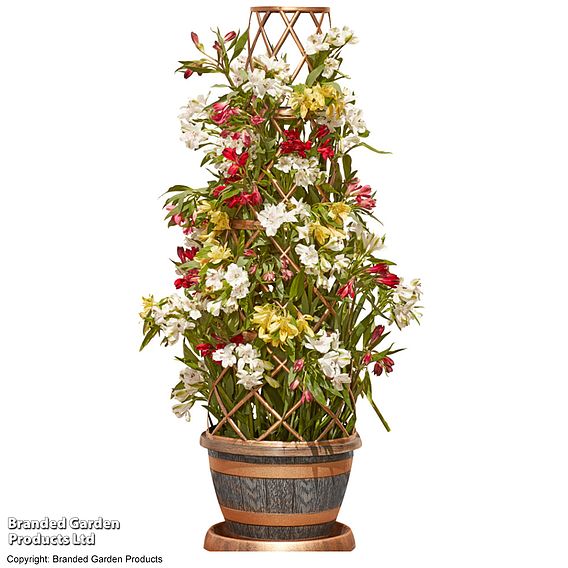 Garden Gear - Wooden Barrel Effect Tower Pot