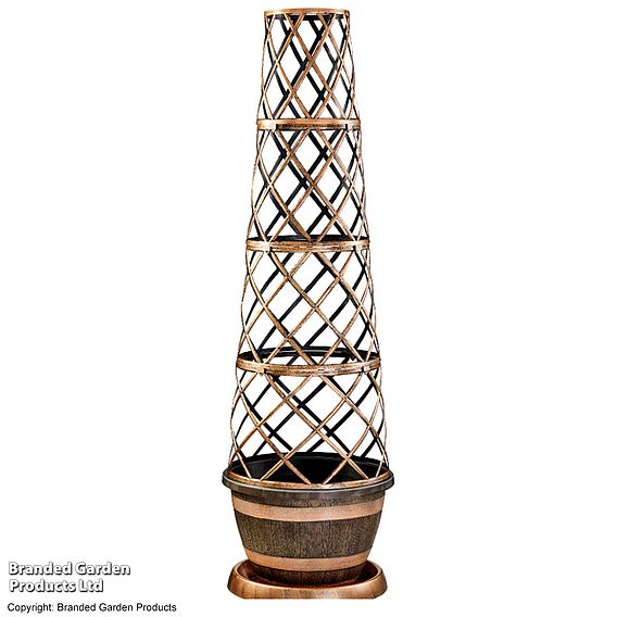 Garden Gear - Wooden Barrel Effect Tower Pot
