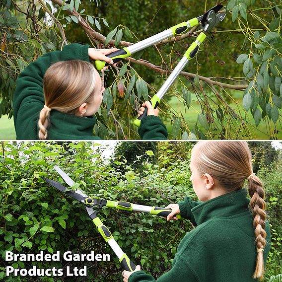 Garden Gear Telescopic Anvil Lopper & Hedge Shears Duo Pack