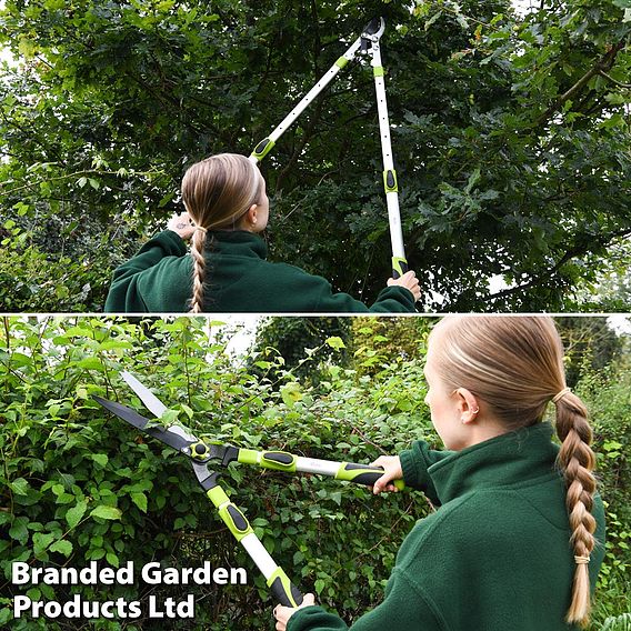 Garden Gear Telescopic Bypass Lopper & Hedge Shears Duo Pack