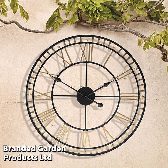 Roman Numeral Garden Wall Clock