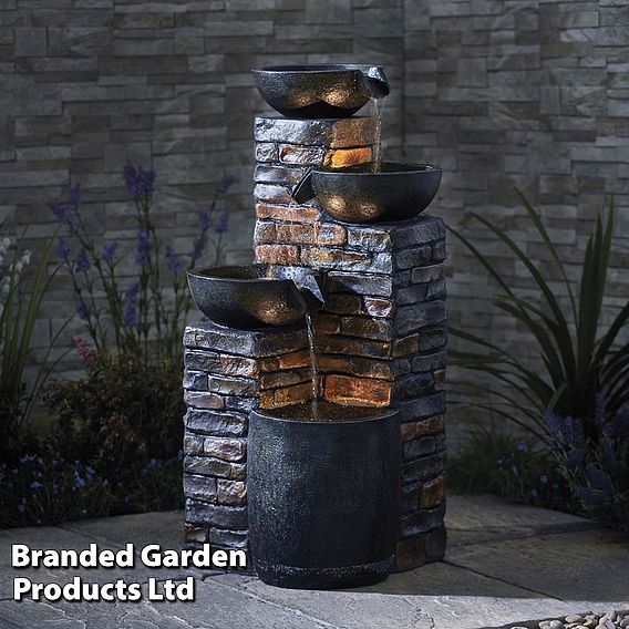 Serenity - Pouring Bowls Water Feature