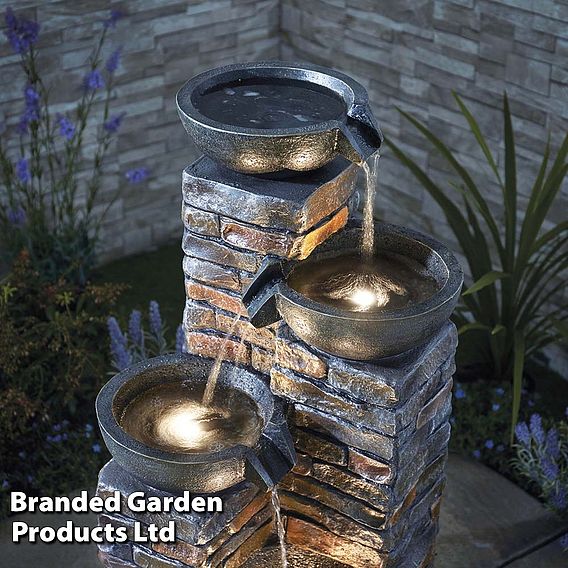 Serenity - Pouring Bowls Water Feature